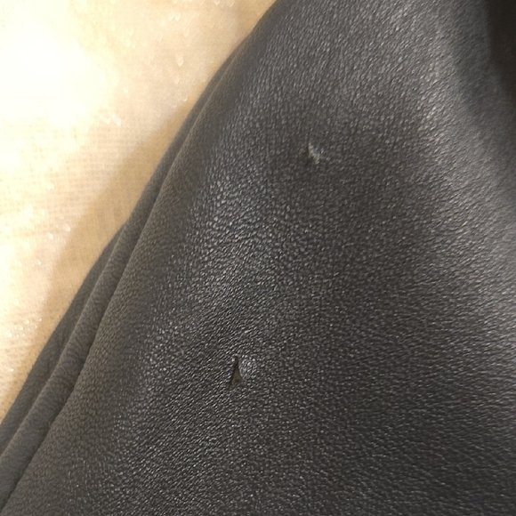 Classic Black and White Varsity Jacket with Letter Patch - Picture 6 of 12